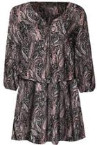  3/4 Printed Dress