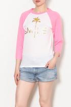  Smile Raglan Tee