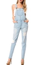  Distressed Denim Jumpsuit