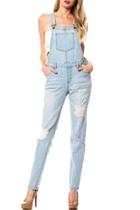  Distressed Denim Jumpsuit