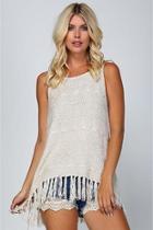  Ivory Fringe Tank