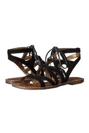  Black Lace Up Sandal