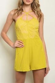  Mustard Lace Romper