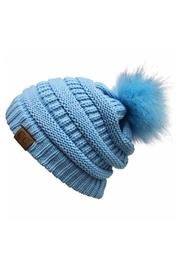  Blue Pom Beanie