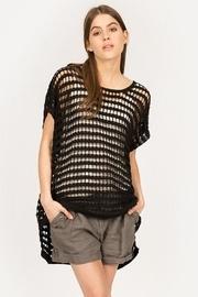  Hi-low Net Sweater