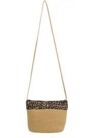  Leopard Trim Crossbody