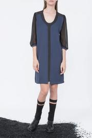  Blue Trim Dress