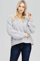  Sleeve Detail Sweater