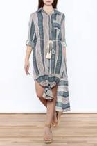  Collared Tie Dress