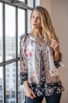  Floral Crepe Blouse