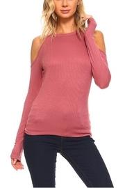  Ribbed Open Tee