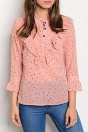  Pink Ruffle Blouse