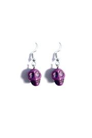  Purple Skull Earrings