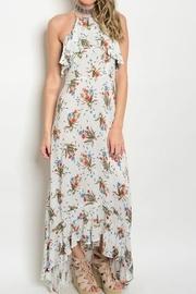 Floral White Dress