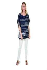  Navy White Tunic