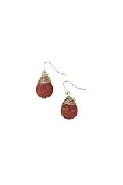  Red Jasper Wrapped Earrings
