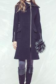  Black Zipper Coat