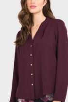  Plum Classic Blouse