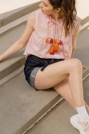  Sleeveless Pink Top