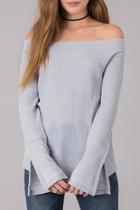  Off Shoulder Thermal Top