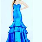  Blue Mermaid Gown
