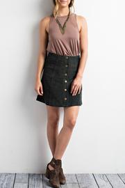  Button-up Corduroy Skirt