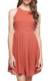  Marsala Fit And Flare Dress
