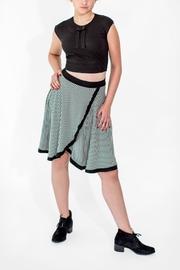  Mint Green Striped Skirt