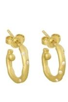  Diamond Charm Hoops