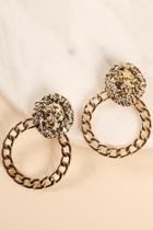  Lion Head Earrings