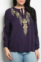  Purple Gold Top