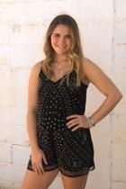  Black Pullon Romper