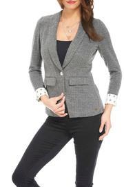  Charcoal Herringbone Blazer