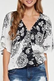  Self Tassel Surplice-top