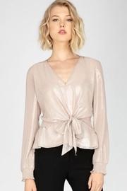  Metallic Woven Blouse