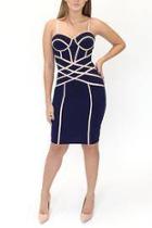  Contrast Piping Dress