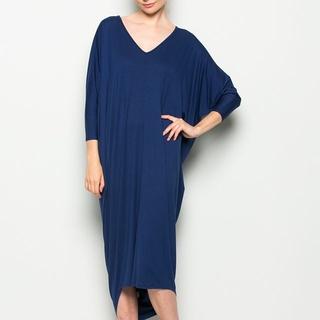  Navy V Neck Maxi