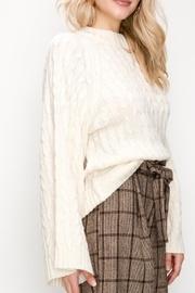 Cream Bell-sleeve Sweater