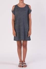  Gray Off Shoulder Dress