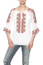  Cross Stitched Tassel Top