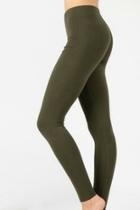  Olive Cotton Leggings