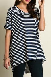  Blue Stripe Pocket Tee