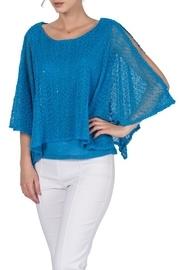  Turquoise Mesh Top