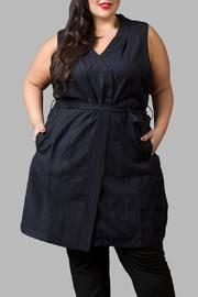  Pinstripe Vest Navy