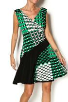  Crossover Geometric Dress