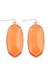  Faceted-gem-cut Large Drop-earring