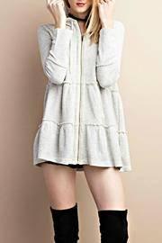  Ruffled Terry Hoodie
