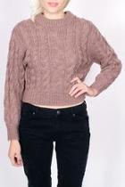  Braided Crop Sweater