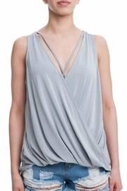  Grey Surplice Top