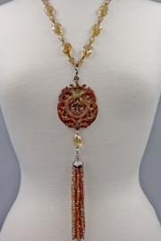  Carnelian Tassel Pendant